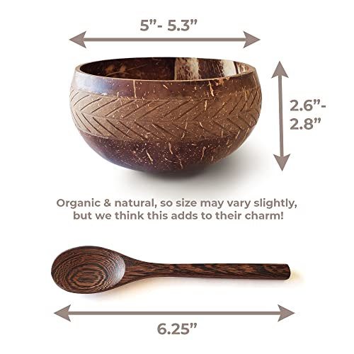 Coconut Bowls with Spoons