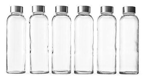 Clear Glass Bottles with Lids