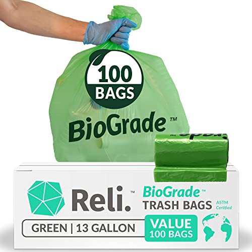 Biodegradable 13 Gallon Trash Bags