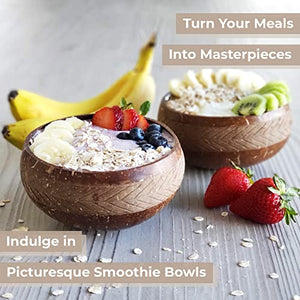 Coconut Bowls with Spoons