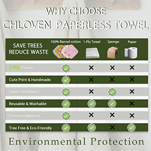 Paperless Towels Roll Washable